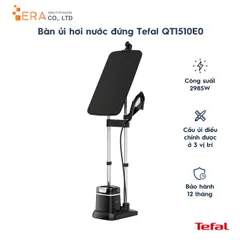 Bàn ủi hơi nước đứng Tefal QT1510E0 - Công suất 2985W, bình chứa 1L, thiết kế hiện đại, dễ dàng điều chỉnh, đi kèm găng tay và bàn chải vải
