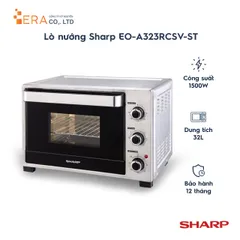 Lò Nướng Sharp EO-A323RCSV-ST 32L - 1500W, Chức Năng Nướng Gà Nguyên Con, Thép Không Gỉ, Dễ Sử Dụng, Sang Trọng Cho Bếp Gia Đình