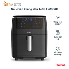 Nồi Chiên Không Dầu Tefal FW201815 - Đa Năng 6.5L, Công Suất 1600-1900W, Chức Năng Chiên Nướng & Hấp, Bảng Điều Khiển Cảm Ứng