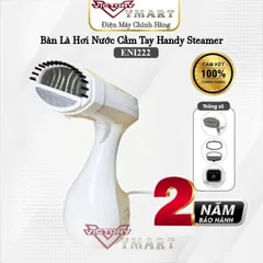 Bàn Ủi Hơi Nước Cầm Tay LocknLock ENI222WHT - Mặt Phủ Sứ Bền Bỉ, 1500W - Làm Phẳng Nhanh Chóng Tất Cả Các Loại Vải