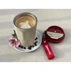 Cốc Giữ Nhiệt 2GOOD C27 Inox 316 Cao Cấp 380ml với Nắp Chống Tràn - Cốc Cafe Sang Trọng, Giữ Nhiệt 6-8 Tiếng, Hàng Chính Hãng