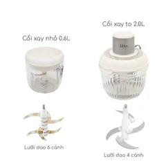 Phụ Kiện Máy Xay Thịt Seka SK2287 - Dụng Cụ Đánh Ruốc, Bóc Hành Tỏi, Đặc Biệt Chất Liệu An Toàn, Phụ Kiện Tiện Lợi cho Gia Đình