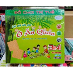 Bộ trò chơi 3in1 ô ăn quan, cờ vây, cờ caro