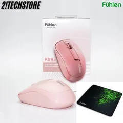 Chuột Không Dây Fuhlen A09B (HỒNG) Ergonomic - 2.4GHz, 1000DPI, Bảo Hành 12 Tháng, Lót Razer - Phụ Kiện Máy Tính Chất Lượng Cao