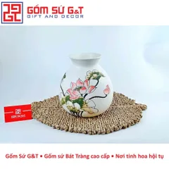 Lọ Hoa Gốm Sứ Vẽ Sen - Phong Thủy Tạo Điểm Nhấn Thẩm Mỹ Cho Không Gian Sống