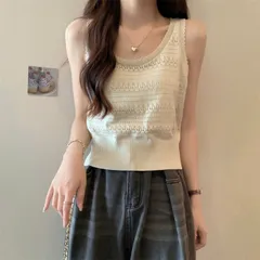 Áo Ba Lỗ Dệt Kim Mùa Hè Màu Be - Thời Trang Thể Thao Năng Động WGWE - Kiểu Dáng Thoải Mái Cho Nữ