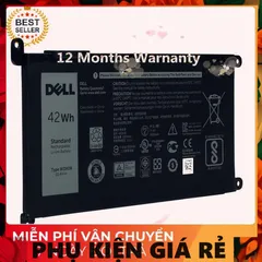 Pin Laptop Dell Inspiron 14 7460 5765 5767 3CRH3 C4HCW FC92N 42Wh Chính Hãng - Pin Zin Đen, 100% Mới, Bảo Hành Chất Lượng