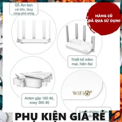 Router WiFi 6 ZTE E1630 AX3000 Mbps Hàng Cũ - Có MESH, 2 Băng Tần, Tương Thích Mạng Xuyên Tường, Dễ Dàng Cài Đặt, Bảo Hành Dài Hạn