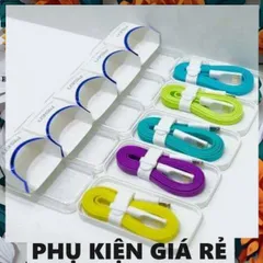Cáp Sạc Pisen Micro USB Dài 80cm - Dây Dẹt Đa Màu Siêu Bền Chống Đứt Cho Điện Thoại và Máy Tính Bảng