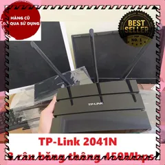 Bộ Phát Wifi TP-Link 2041N Hàng Cũ - Router 3 Râu Tốc Độ 450Mbps Xuyên Tường Sóng Khỏe, Dễ Dàng Cài Đặt