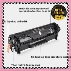 Hộp Mực Máy In Canon CRG325/35A - Hàng Nhập Khẩu Cho LBP 6000, 6030, 3050, MF3010 - Bản In Đen Trắng Sắc Nét, Độ Bền Cao