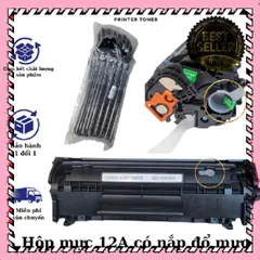 Hộp Mực In 12A Cho Máy Canon LBP 2900/3000 (303) - Chất Lượng Cao, Bản In Siêu Nét, Thân Thiện Môi Trường