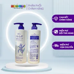 Sữa Tắm Trắng Da Ý Dĩ Hatomugi Nhật Bản 800ml - Cấp Ẩm, Làm Sáng Da Tự Nhiên, Phù Hợp Với Mọi Loại Da