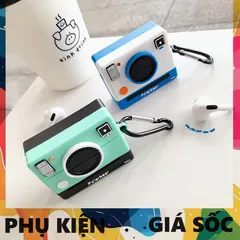 Vỏ Bọc Silicon Airpods (Máy Ảnh Polarbear) - Phụ Kiện Hộp Sạc Tai Nghe AirPods 1, 2, PRO Chất Lượng Cao