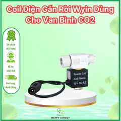 Van Điện Từ Gắn Rời Wyin 12V Cho Bình CO2 - Tự Động Đóng Mở CO2 Thủy Sinh, Hàng Chính Hãng, Phụ Kiện Thủy Cảnh