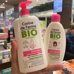 Dung Dịch Vệ Sinh Phụ Nữ ORGANIC BIO Corine de Farme - An Toàn, Tự Nhiên và Được Sản Xuất Tại Pháp, Phù Hợp Cho Phụ Nữ và Bé Gái