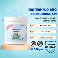 Men Khử Khuẩn Cát Vệ Sinh Mèo Bioline BS1 500gr - Giải Pháp An Toàn Khử Mùi, Ngăn Ngừa Mầm Bệnh Cho Thú Cưng