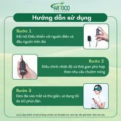 Túi Chườm Mắt Thảo Dược Hatoco Bằng Điện - Giảm Mỏi, Đau Đầu, Quầng Thâm, Thư Giãn Hiệu Quả Từ Nhật Bản