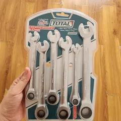 Bộ Cờ Lê Vòng Miệng Tự Động 6 Chi Tiết TOTAL THT102RK566 - Thép CR-V Bền Bỉ, Đảo Chiều Dễ Dàng, Sửa Chữa Xe Máy, Ô Tô