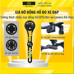 Giá Đỡ Đồng Hồ Đo Tốc Độ Xe Đạp PÊ ĐAN 28G Hợp Kim Nhôm Chắc Chắn - Gắn GPS & Camera - Thiết Kế Đa Năng Tích Hợp La Bàn
