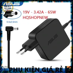 Sạc Laptop Asus 19V 3.42A 65W 5.5*2.5mm - Phụ Kiện Chất Lượng Cao, Đảm Bảo Giao Hàng Đúng Hẹn