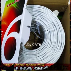 Cáp Mạng Cat6 UTP LBLINK 305m Chính Hãng - Dây Nhựa Chịu Lực, Chống Nhiễu, Cho Mạng LAN 10/100/1000, Màu Trắng