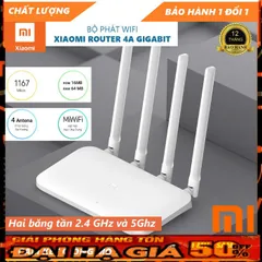 Bộ Phát Wifi Xiaomi Mi Router Gen 4A - Dual Band 2.4G & 5G, Tốc Độ 1200Mbps, Bảo Hành 12 Tháng, Chính Hãng