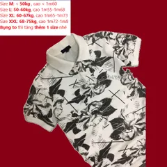 Áo Thun Polo Nam Ngắn Tay Trắng Họa Tiết Hoa - Chất Cotton Cao Cấp Thấm Hút Mồ Hôi, Thoáng Mát, Dễ Phối Trang Phục