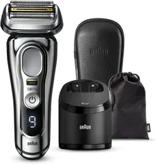 Máy cạo râu BRAUN Series 9 Pro+ 9566cc - Công nghệ AutoSense, Trạm làm sạch 6 trong 1, Chất lượng Đức, Cạo ướt và khô, Đầu cạo 5+1 tiên tiến