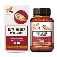 Nutri Oyster Plus Zinc - Tinh Chất Hàu New Zealand 30 Viên - Hỗ Trợ Sức Khỏe và Tăng Cường Sinh Lực Nam Giới