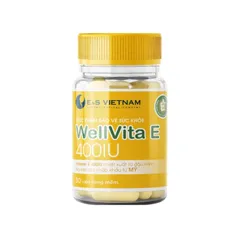 (Hàng nhập khẩu) Viên uống WellVita E 400IU lọ 30 viên