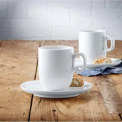 Bộ 2 cốc cao WMF Barista Cafe 170ml - Sứ cao cấp, thiết kế tinh tế, phù hợp cho cappuccino và espresso, Made in Germany