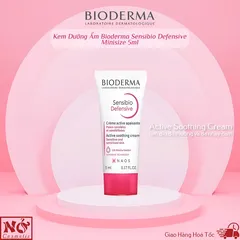 Kem Dưỡng Ẩm Bioderma Sensibio Defensive 5ml - Dưỡng ẩm, Làm dịu da nhạy cảm, Giảm căng thẳng cho da, Phù hợp cho mọi làn da.