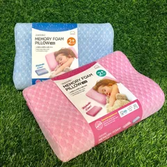 Gối Ngủ Cao Cấp Cho Trẻ Em 2+ Năm - Memory Foam LocknLock HLW181 Xanh/Hồng, Êm Ái, Chống Ẩm Mốc, Kích Thước 35x24x5cm