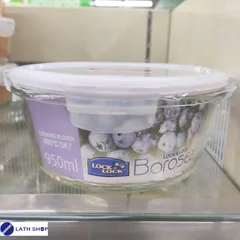 Hộp Thủy Tinh Chịu Nhiệt Lock&lock OvenGlass Hình Tròn 950ml - An Toàn, Tiện Lợi, Đẹp Mắt Cho Bảo Quản Thực Phẩm