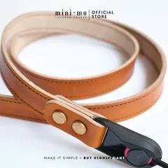 Dây Đeo Máy Ảnh DSLR/Mirrorless MINI-MO Da Bò Veg Tan Thủ Công, Thiết Kế Tối Giản, An Toàn và Tiện Dụng - Quà Tặng Độc Đáo Cho Photographer