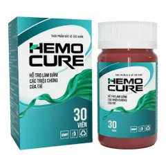 Viên Uống Hemocure Hỗ Trợ Ngăn Ngừa Trĩ & Cải Thiện Tiêu Hóa - Giải Quyết Lo Âu Về Đường Ruột, Tránh Tình Trạng Đau Đớn
