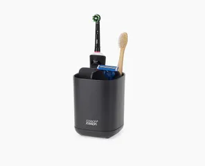 Hộp Đựng Bàn Chải Đánh Răng Joseph Joseph 70598 EasyStore Màu Đen - Giải Pháp Lưu Trữ Thông Minh Cho Phòng Tắm, Dễ Dàng Vệ Sinh