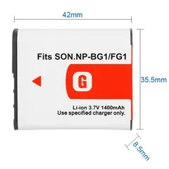 Pin Máy Ảnh Sony NP-BG1/FG1 Tương Thích DSC-W300, W200, W170, W150, W130, W120 - Dung Lượng 1090mAh, Thiết Kế Nhỏ Gọn, Hiệu Suất Cao
