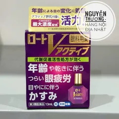 Nước nhỏ mắt V Rohto Premium Nhật Bản - Cung cấp độ ẩm, giảm mệt mỏi cho mắt, bảo vệ khỏi bụi bẩn, 10ml