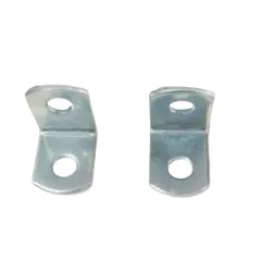 Bịch 100 cái Ke Góc Vuông Sắt Pát 2 Lỗ 16x16mm Màu Trắng - Dụng Cụ Kết Nối Ván Giá Rẻ, Thép Chất Lượng Cao