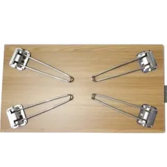 Bộ 4 Chân Bàn Xếp Gọn Xi Trắng 28cm - Dễ Dàng Lắp Ráp, Chắc Chắn Cho Bàn Học, Bàn Ăn, Bàn Vi Tính