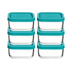 Set 6 Hộp Thủy Tinh Bormioli Frigoverre 150ml - Hộp Đựng Thực Phẩm An Toàn, Bảo Quản Thức Ăn Dặm Cho Bé