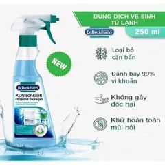 Xịt Vệ Sinh Tủ Lạnh, Lò Vi Sóng, Lò Nướng Dr Beckmann - Dung Tích 250ml, An Toàn, Khử Khuẩn, Best Seller Đức
