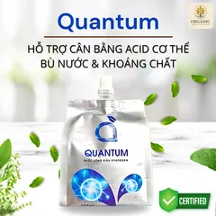 Nước Khoáng Hydrogen Quantum 350mL - Chống Oxy Hóa, Trung Hòa Axit, Bảo Vệ Sức Khỏe - Gói 5 Túi Tiện Lợi