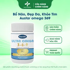 Viên Uống Austar Ultra Omega 3-6-9 - Bổ Não, Đẹp Da, Khỏe Tim, Hỗ Trợ Sức Khỏe Tổng Thể (60 Viên)