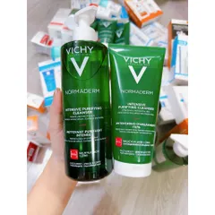 Sữa Rửa Mặt Vichy Normaderm Phytosolution Gel - Giúp Làm Sạch Sâu, Giảm Bã Nhờn, Ngăn Ngừa Mụn Cho Da Dầu, Da Nhạy Cảm