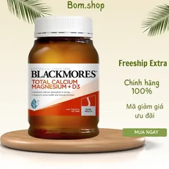 Viên uống Blackmores Total Calcium Magnesium + D3 200 viên - Hỗ trợ chắc khỏe xương khớp, phòng ngừa đau khớp và loãng xương