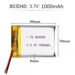 Pin LIPO 1000mAh 803040 - Nguồn Năng Lượng Thay Thế Cho Thiết Bị Điện Tử, Hiệu Suất Ổn Định, Thân Thiện Môi Trường