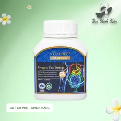 Viên uống thải độc mỡ nội tạng Vitatree Organ Fat Detox - Thanh lọc cơ thể, giảm cân, cải thiện tiêu hóa, sức khỏe tối ưu từ Úc
